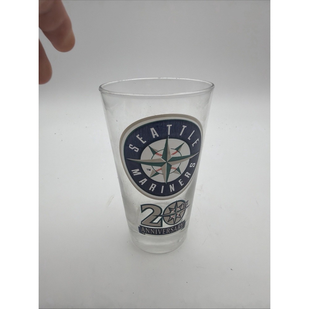 Vintage Seattle Mariners 20th Anniversary/Henry's Beer Pint Style 6'' Glass